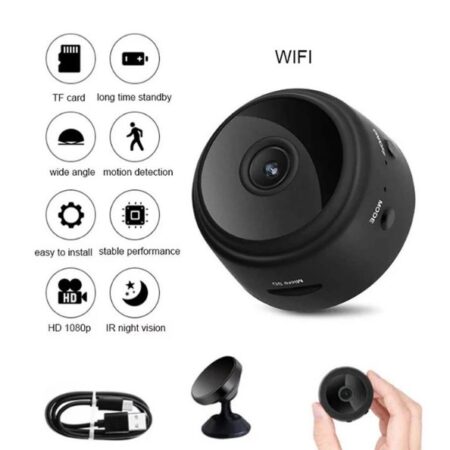 Wifi 1080P Full Hd Wireless Network Ip Camera Black