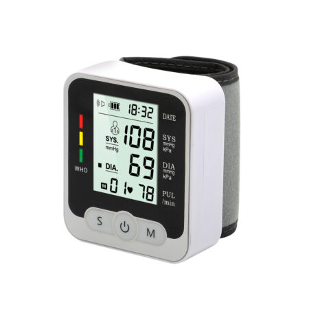 Blood Pressure Monitor, With Adjustable Bracelet And Lcd Display