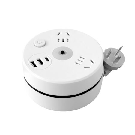 Multi plug With Retractable Cord Smart Usb and C Port